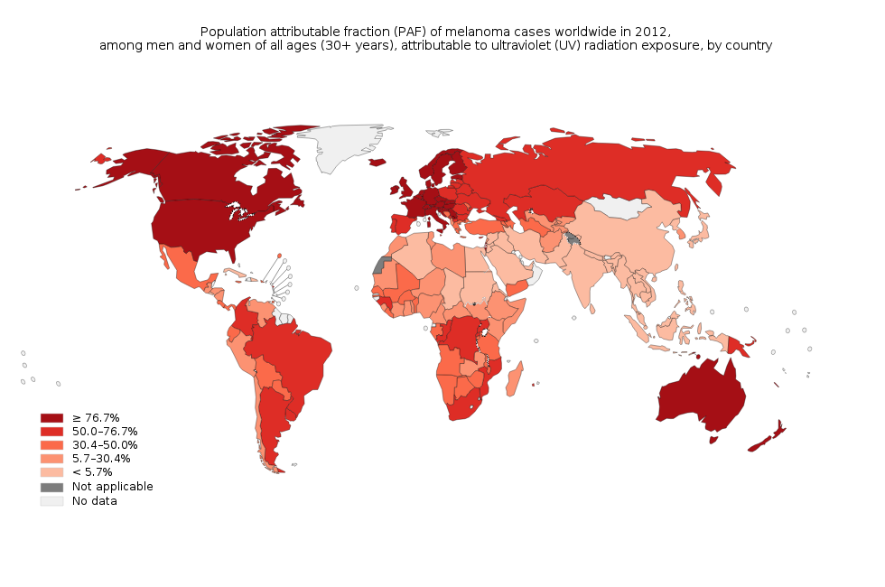 World Skin Cancer Map   Map1 